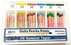 GUTTA PERCHA TAPER .04 #15-40 60/PK