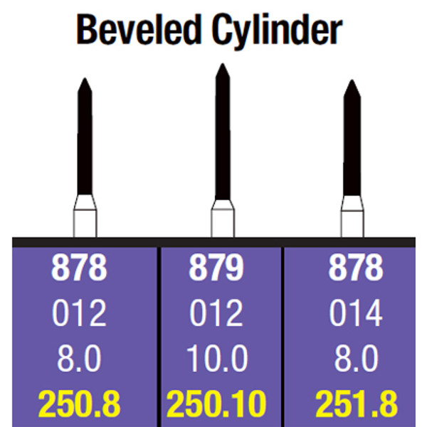 Beveled Cylinder Diamonds