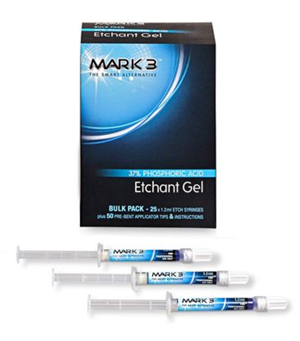 MARK3 Etch Gel 37% Phosphoric Acid Bulk Pack (25) 1.2 ml syringes