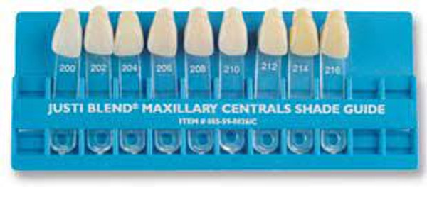 JUSTI DENTURE BASE SHADE GUIDE 9 SHADES