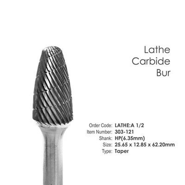 LATHE CARBIDE BUR A 1/2