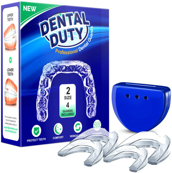 DENTAL MOUTHGUARD ADULT 2PIECE WITH CASE