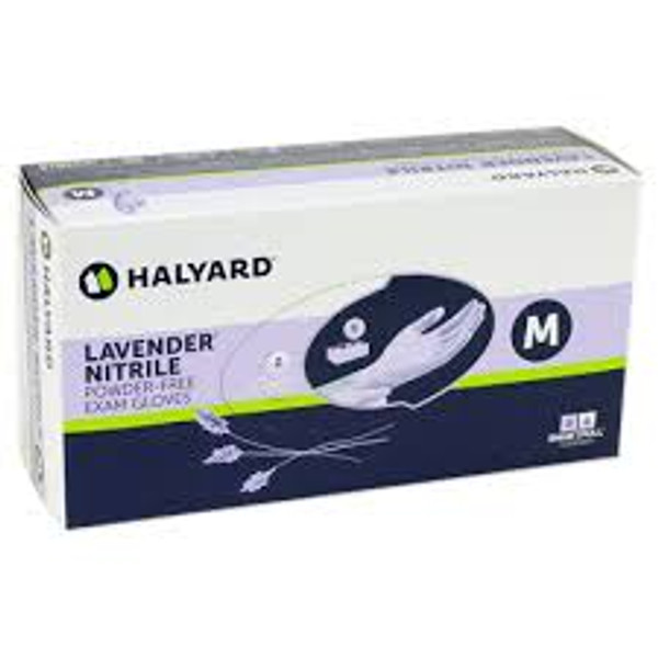 Lavender Powder-Free Nitrile Exam 250/bx