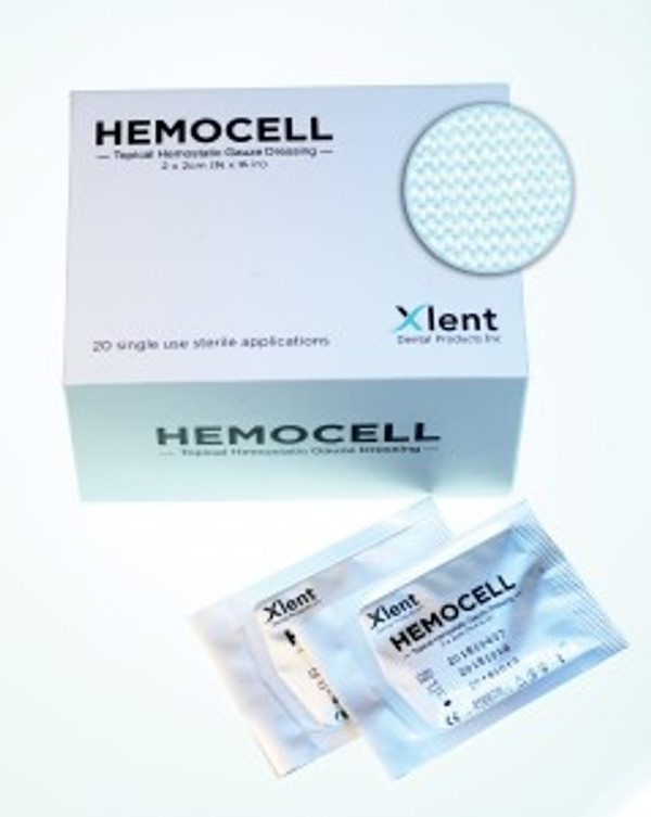 HemoCell Topical Hemostatic Gauze Dressing 20/bx