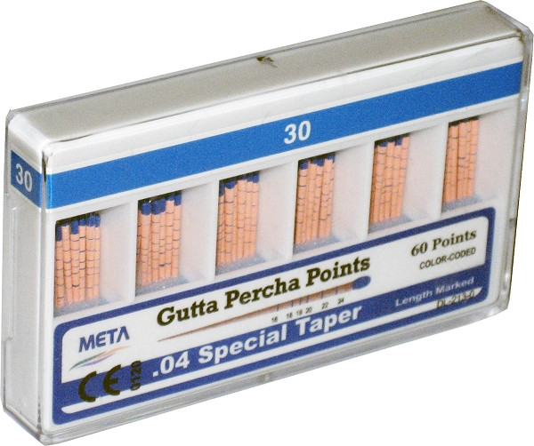 GUTTA PERCHA TAPERED .04 #30 60/PK