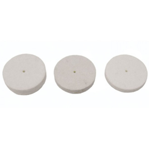 FELT WHEELS MEDIUM 1" X 3/16" 100/PK