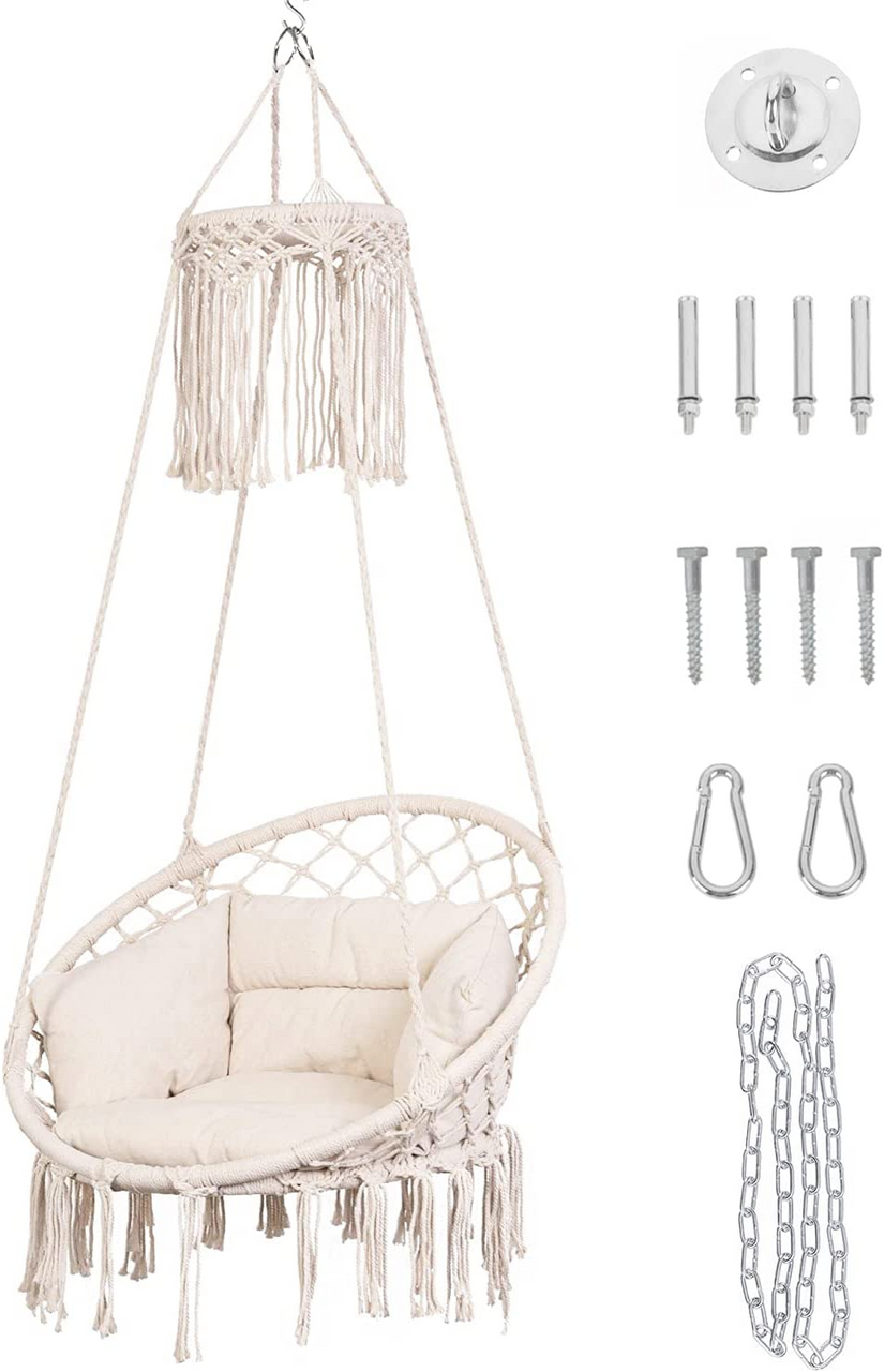 macrame hanging chair outdoor