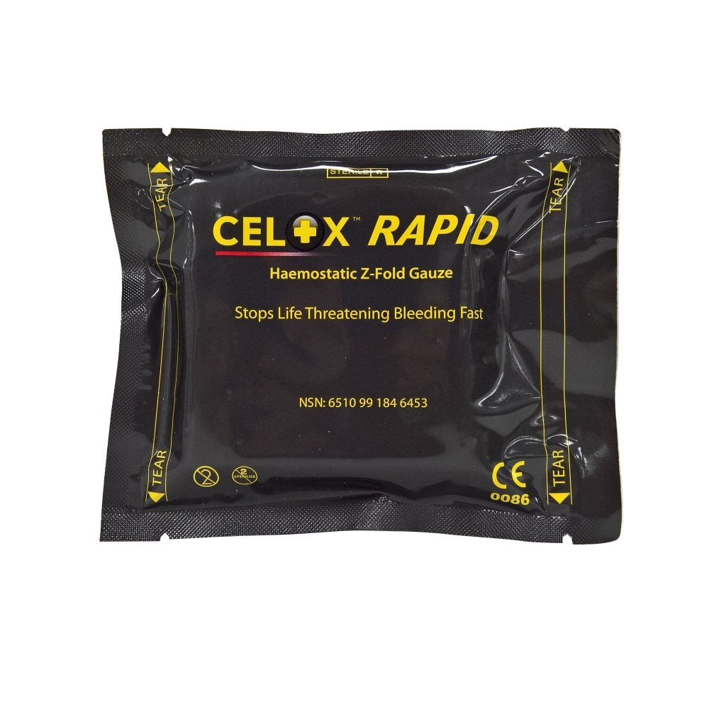 Celox RAPID Z-Fold Gauze | Catastrophic Bleeding | DS Medical