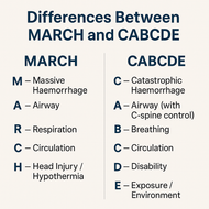 Understanding the Differences Between MARCH and CABCDE in Trauma Care
