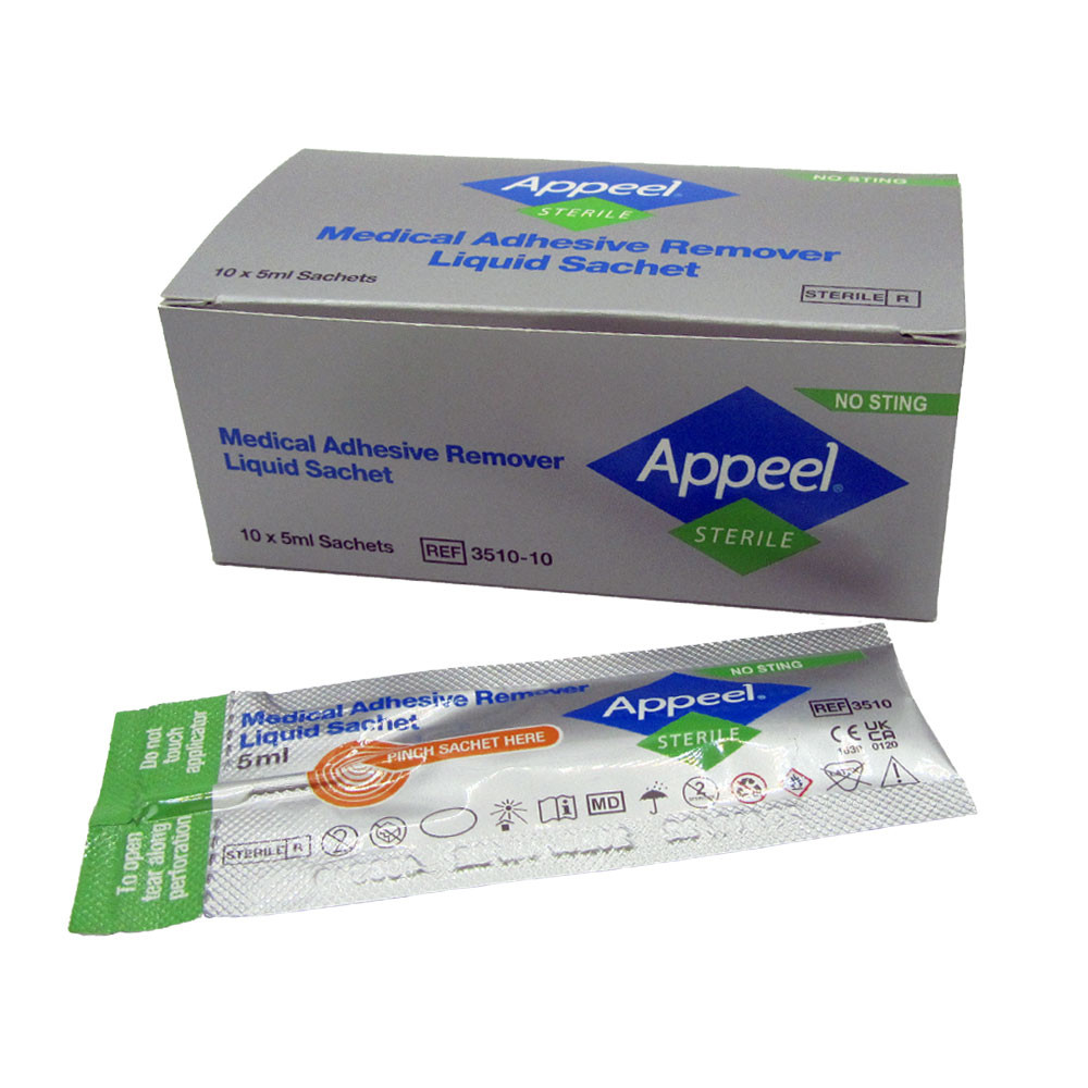 Appeel Medical Adhesive Remover 5ml Liquid Sachets - Box of 10 | First ...