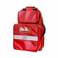 Red DS Medical ERB II wipe‑down PVC medical bag – durable trauma kit carrier