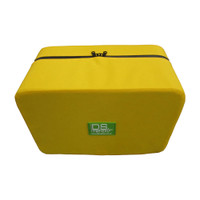 DS Medical Yellow Crush-Proof Pouch With CNC Foam Inserts with DS medical badge