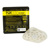foxseal vented chest seal dressing for open chest wounds