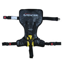 Spencer Fixo Kid Paediatric Restraint System laid out flat showing adjustable restraint straps and compact design