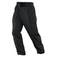 5.11 Tactical Taclite Pro Pants in Black – full product view showing trouser shaping, tapered leg, and tactical cut