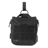Front view of 5.11 Tactical UCR Thigh Rig with MOLLE webbing and patch panel