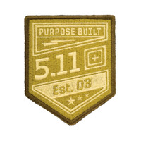 5.11 tactical coyote green purpose built embroidered patch