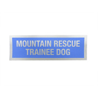 Reflective Mountain Rescue Trainee Dog sew-on badge for SAR vest – DS Medical UK