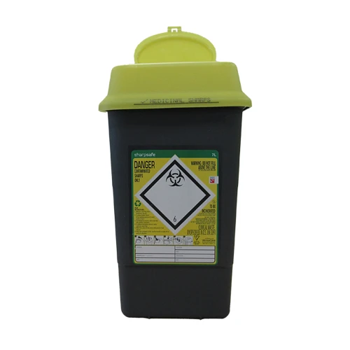 Sharpsafe 7.0l Sharps Bin (Yellow Lid)