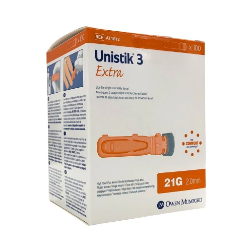 Owen Mumford Unistik® 3 Extra Lancet (Box of 100)