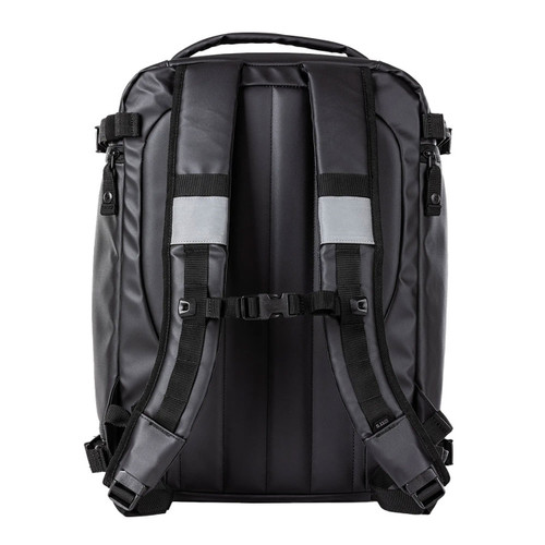 Rear view of 5.11 Tactical Responder 48 Bag showing padded shoulder straps for tactical medic use