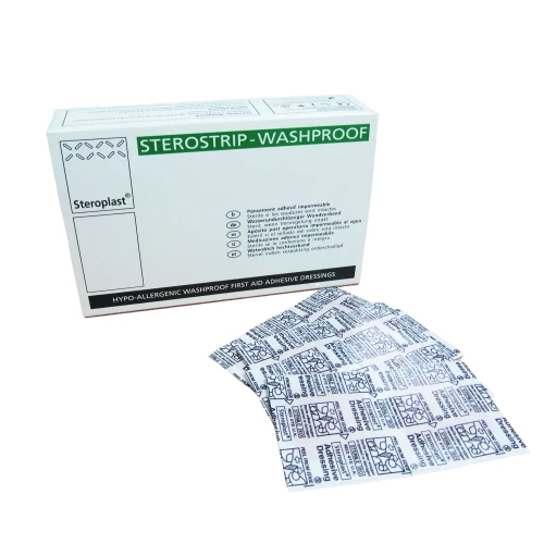Sterostrip Washproof Hypoallergenic Plasters - 4cm x 4cm (Pack of 50)