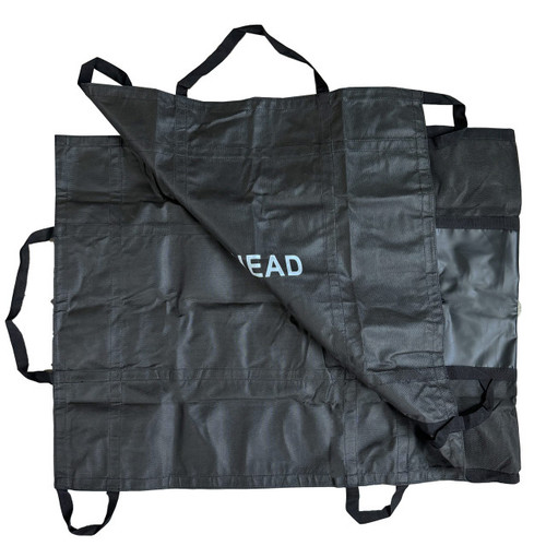 Quiklitter Drag multi-use disposable litter, emergency patient transport, heavy-duty nylon webbing, reinforced drag panel, mass casualty incident stretcher, tactical rescue equipment