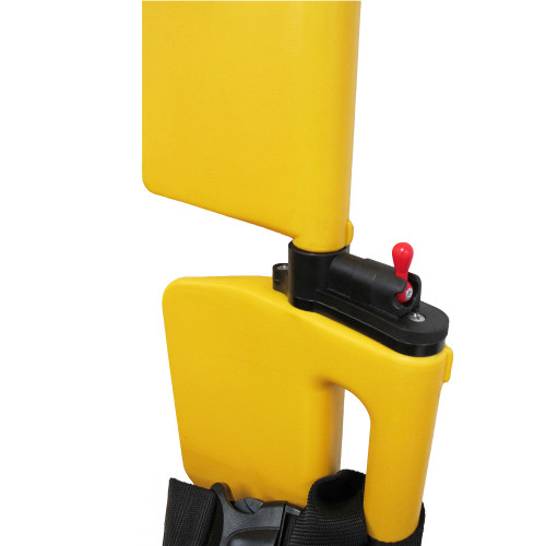 Close-up of Spencer 10-XLP extender details – patient stability stretcher design