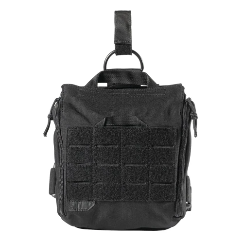 Front view of 5.11 Tactical UCR Thigh Rig with MOLLE webbing and patch panel