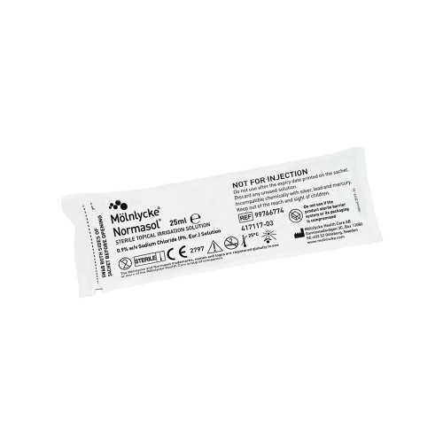Normasol Sterile Topical Saline Sachet 25ml