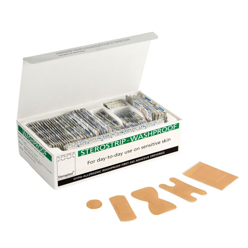Steroplast Assorted Washproof Plasters - Hypoallergenic