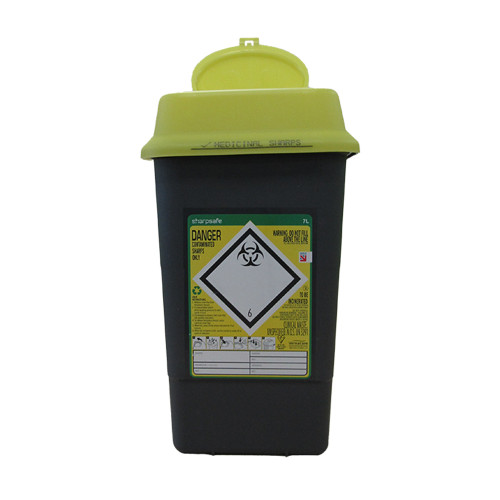 Sharpsafe 7.0l Sharps Bin (Yellow Lid) Sharpsafe 7.0l Sharps Bin (Yellow Lid)