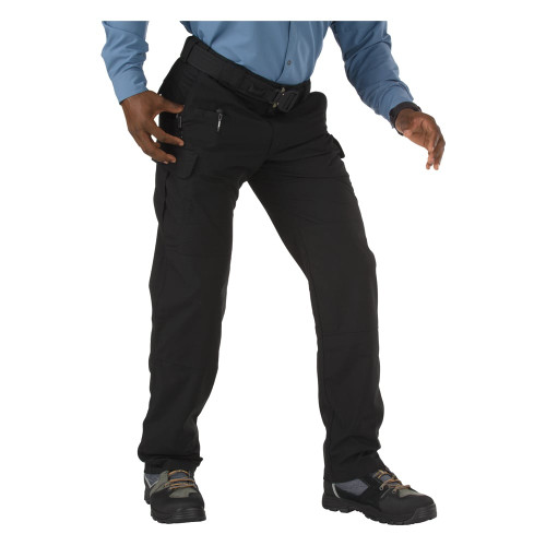 5.11 Tactical Stryke Pants worn with tactical boots, full length view 5.11 Tactical Stryke Pants worn with tactical boots, full length view