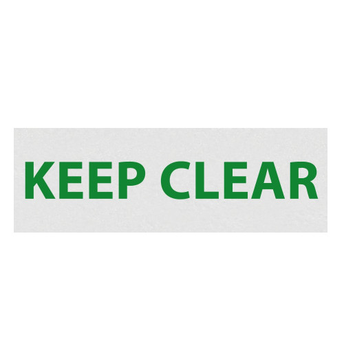 Reflective 'KEEP CLEAR' supplemental plate for emergency scene roll-up signage