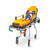 Spencer Fixo Kid Paediatric Restraint System securely installed on ambulance stretcher trolley for child safety
