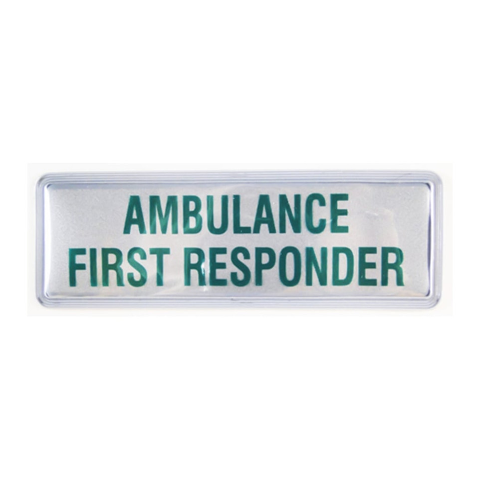 Reflective Ambulance First Responder badge insert for hi-vis jacket – DS Medical