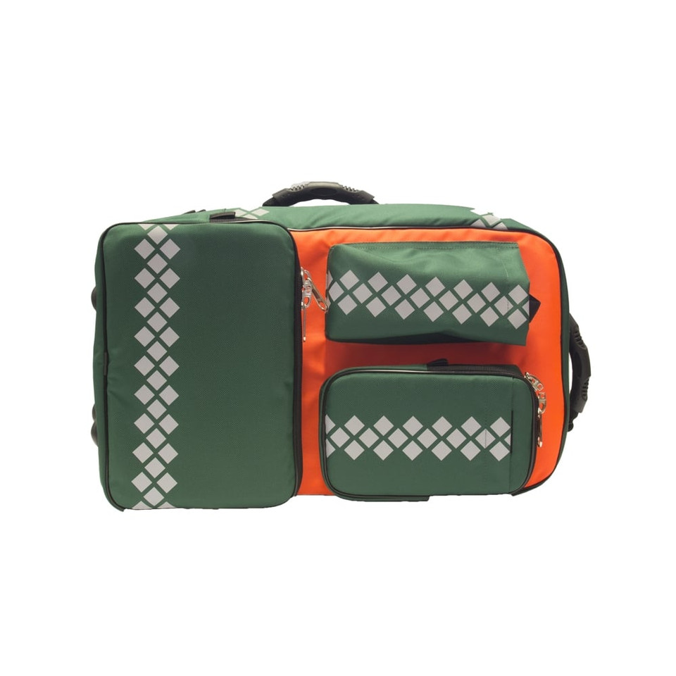 ds medical premier response green rucksack bag side view