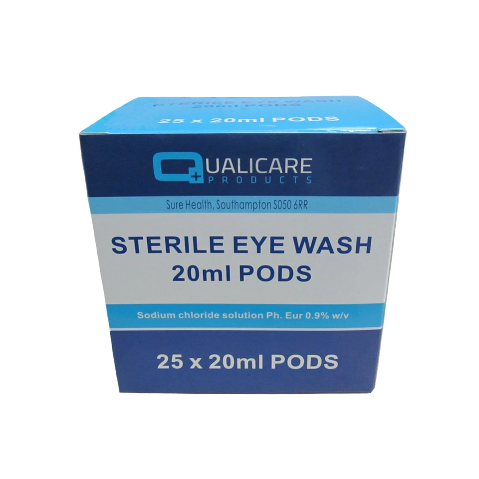 Sterile Eye Wash Pods - Box of 25 x 20ml