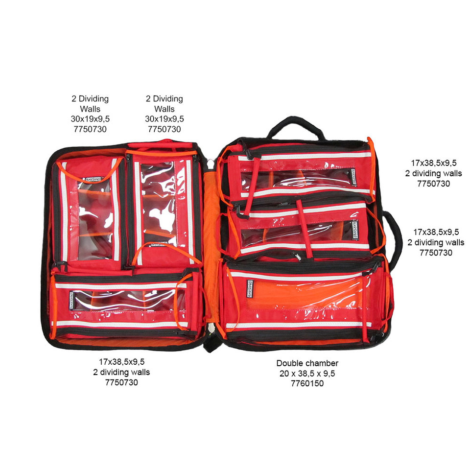 Rocksnake PL13 Viper TX 34 Emergency Medical Bag 50 Litre - Fiery Red (Unkitted)