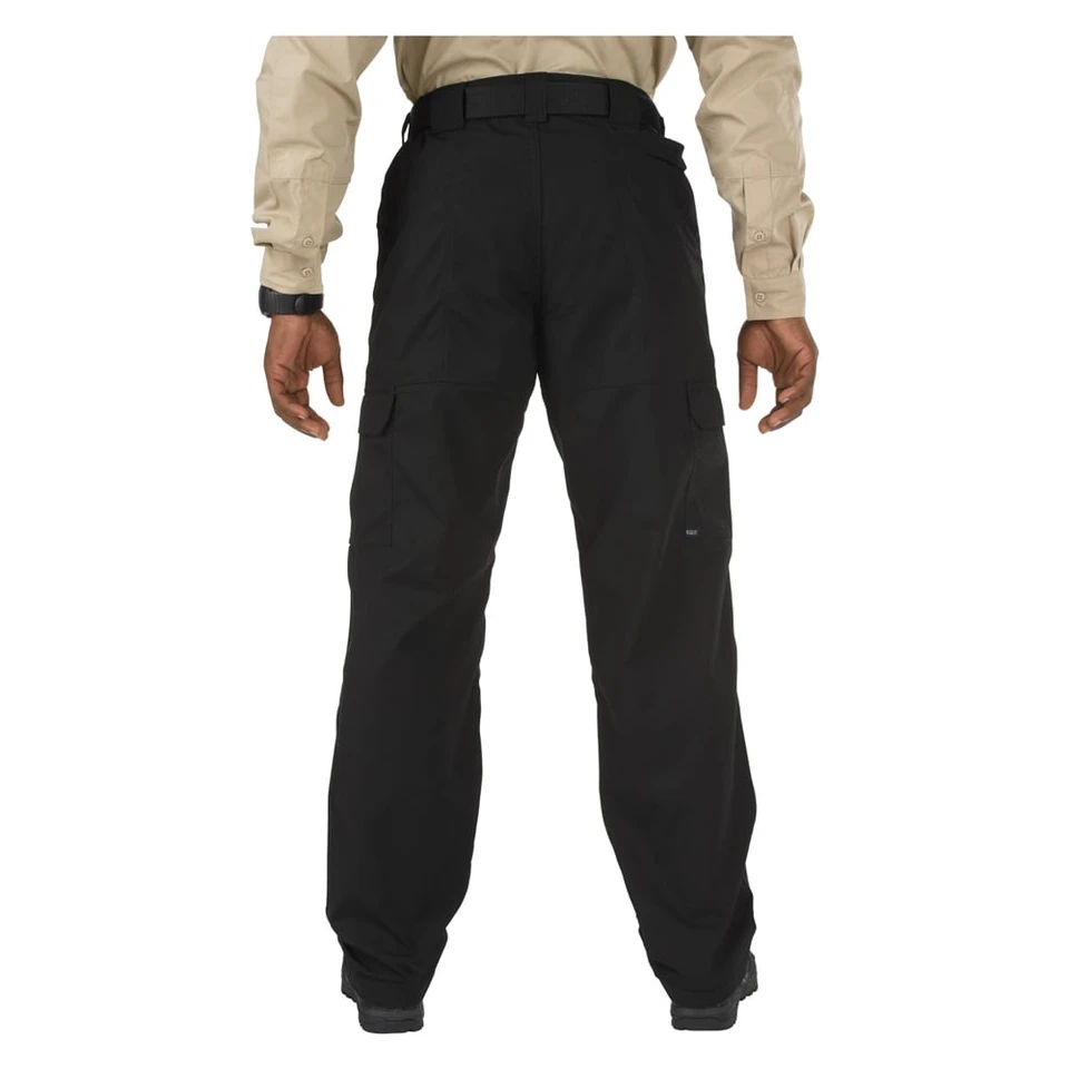 5.11 Tactical Taclite Pro Pants in Black – back view worn by model, highlighting reinforced seat and pocket design