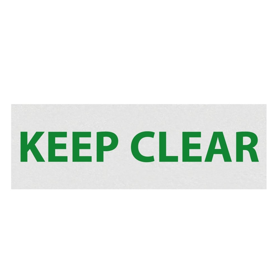 Reflective 'KEEP CLEAR' supplemental plate for emergency scene roll-up signage