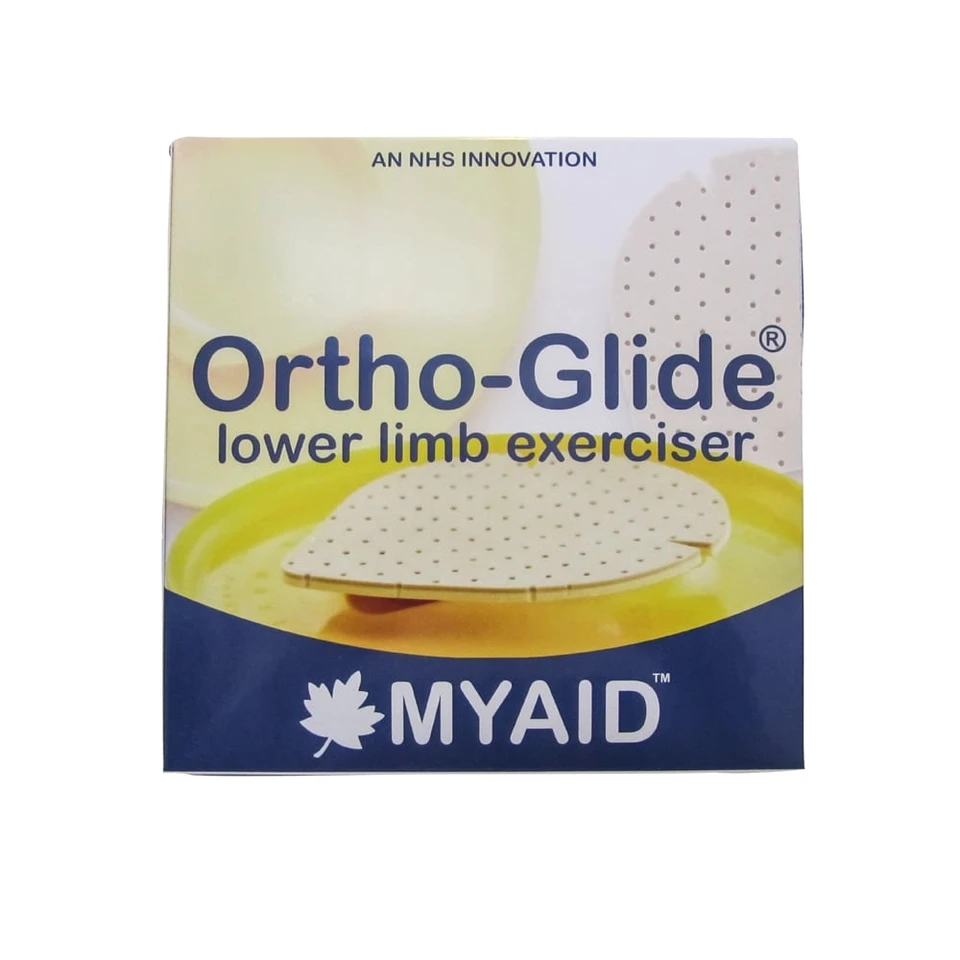 Close-up of Ortho-Glide exerciser packaging