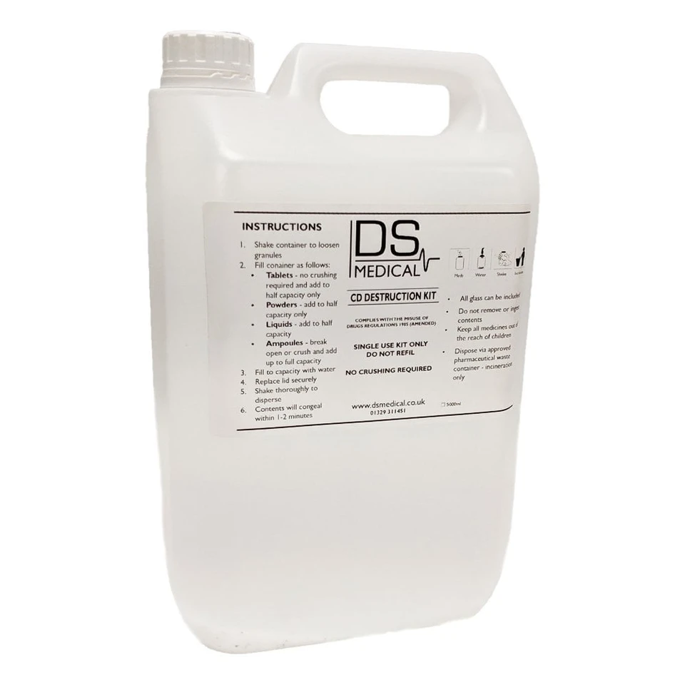 DS Medical Controlled Drug Complete Destruction Kit (Doop Jar)