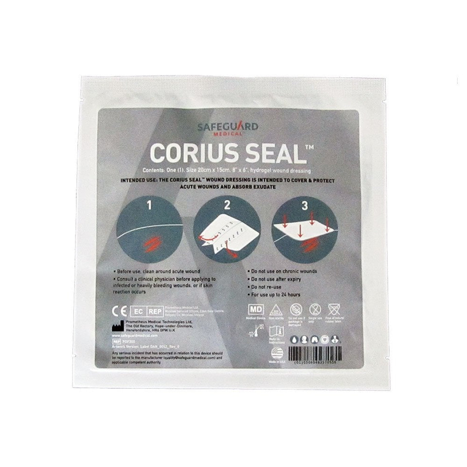 Corius Seal 20cm x 15cm Hydrogel Wound Dressing