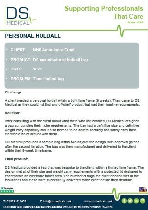 fire service bespoke fire ERS bag - DS Medical