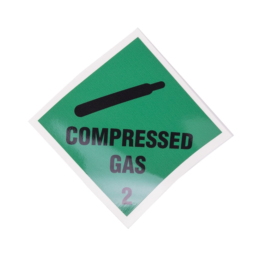Vinyl Safety Stickers OSHA Compliant, GHS Gas Cylinder, Pictogram, Red ...