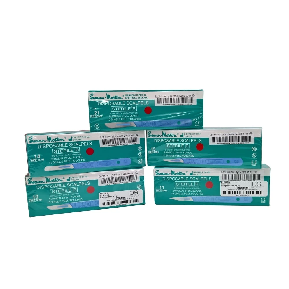 Swann Morton Disposable Scalpels - (Various Sizes)