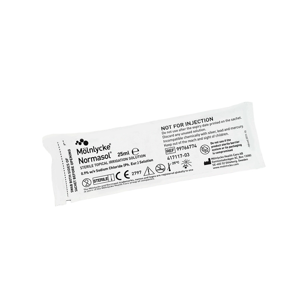 Normasol Sterile Topical Saline Sachet 25ml