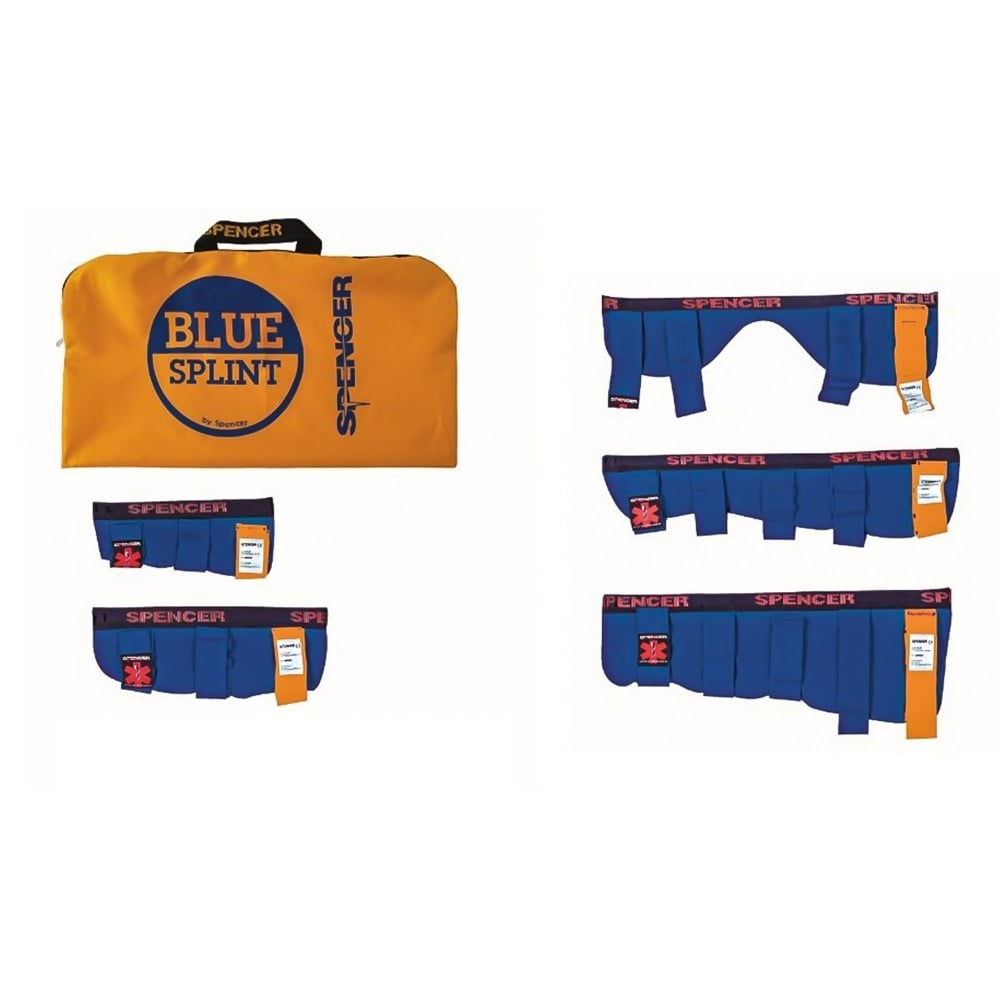 Spencer Rigid Blue Splint - 5 Piece Set