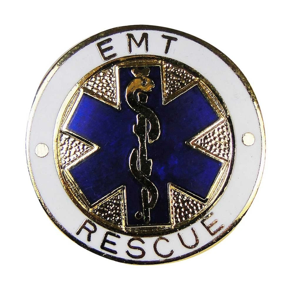 DS Medical Emergency Medical Technician Rescue Lapel Badge